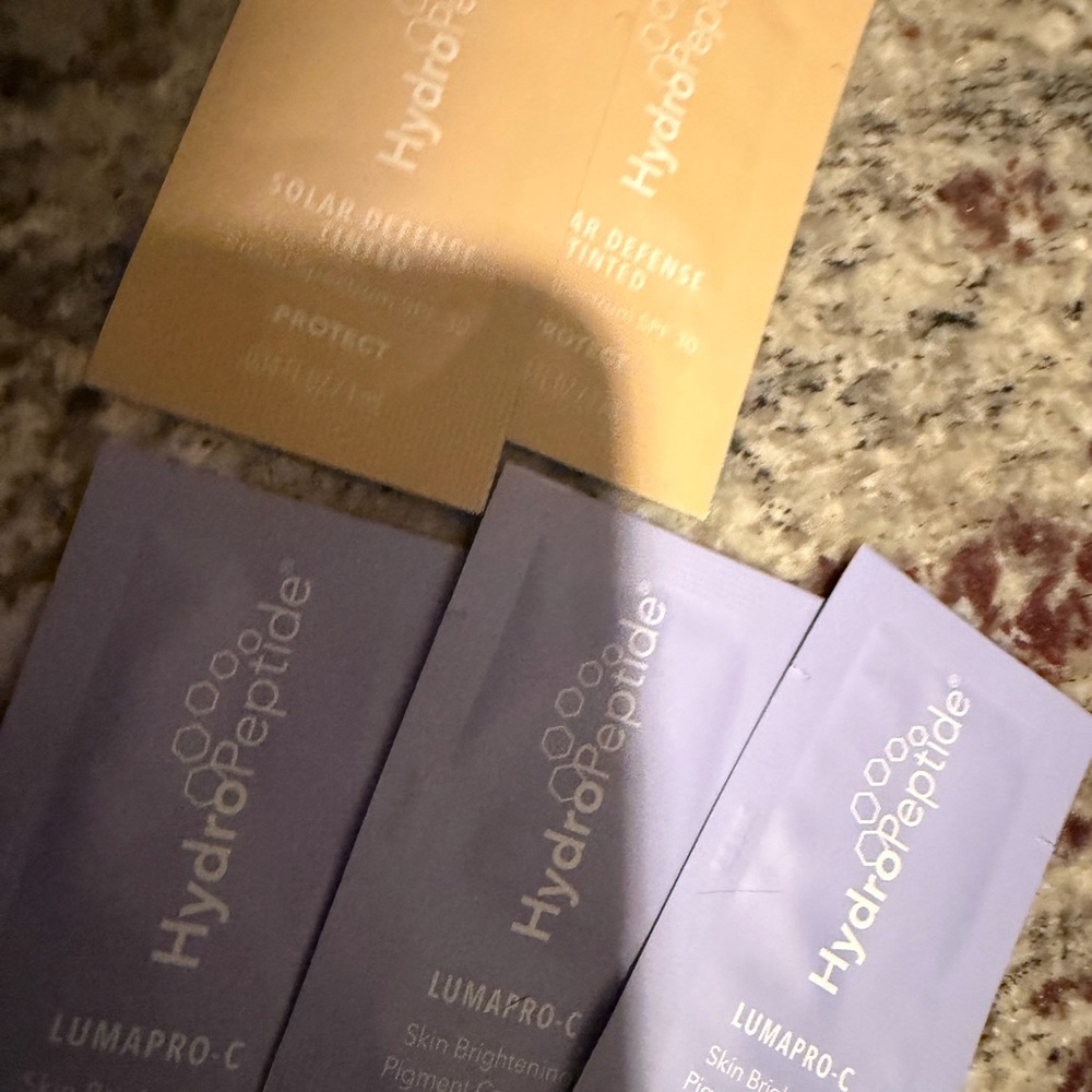 HydroPeptide Lumapro-C Sample Sachet Lot - Solar tinted defense packet - 5 total